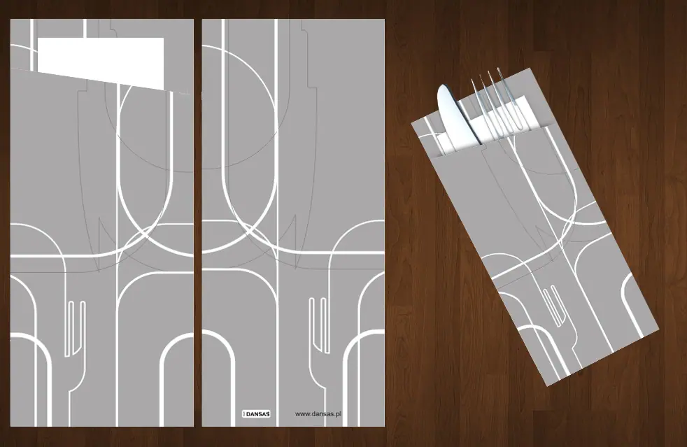 Etui Standard na sztućce - wzór 10